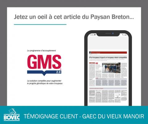 Article GAEC du Vieux Manoir - Paysan Breton Mars 2022